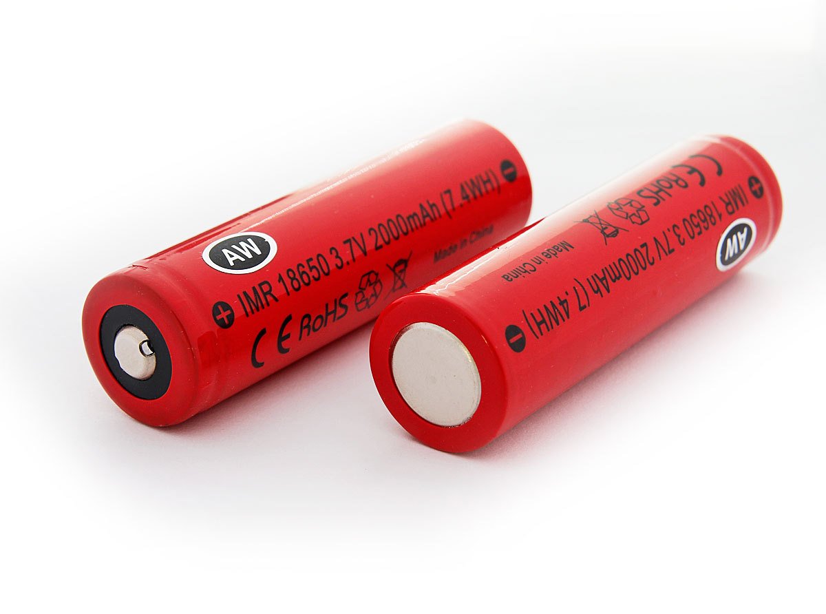 More batteries. IMR 18650 3.7V 2000mah. IMR 18650 3.7V 2000mah 7.4WH. AW IMR 18350 700mah. 18650 Li-MN IMR.