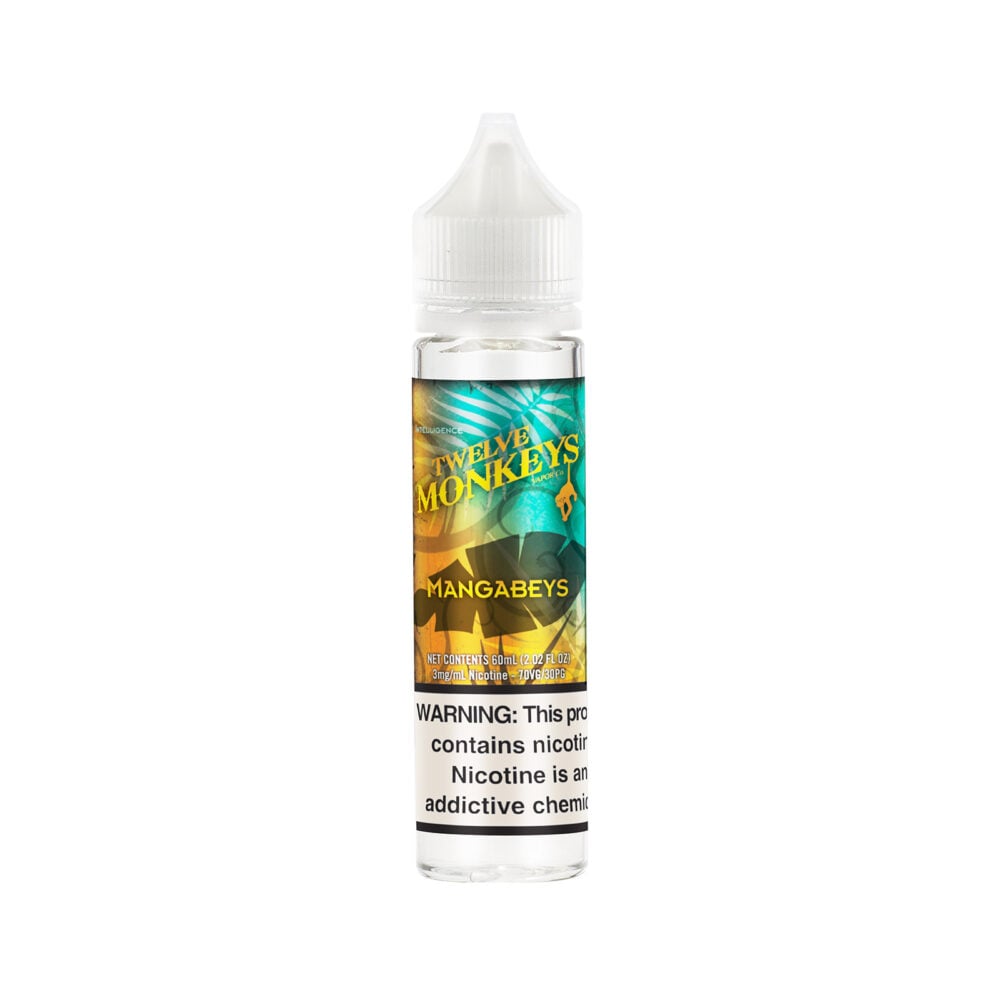 60mL bottle of Mangabeys E-Liquid by Twelve Monkeys