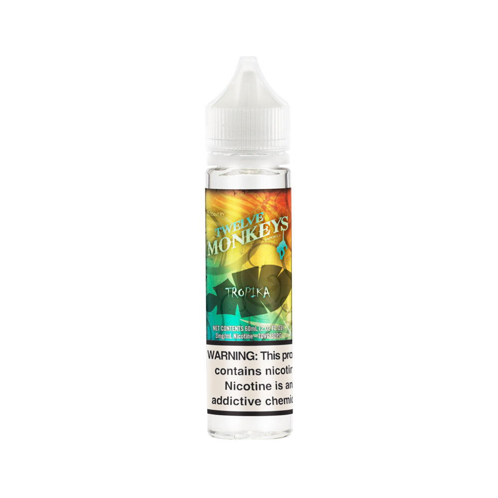 60mL bottle of Tropika E-Liquid by Twelve Monkeys