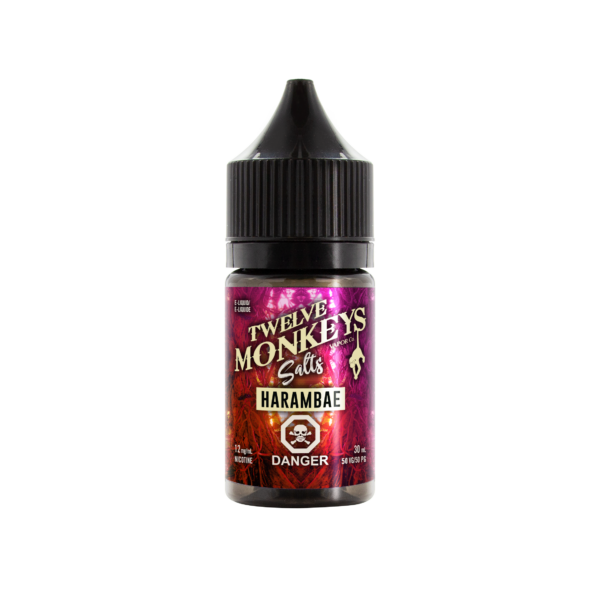 30mL bottle of Harambae SALTS by Twelve Monkeys E-Liquid