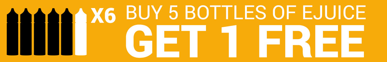 Buy 5 Bottles of Ejuice get 1 Free