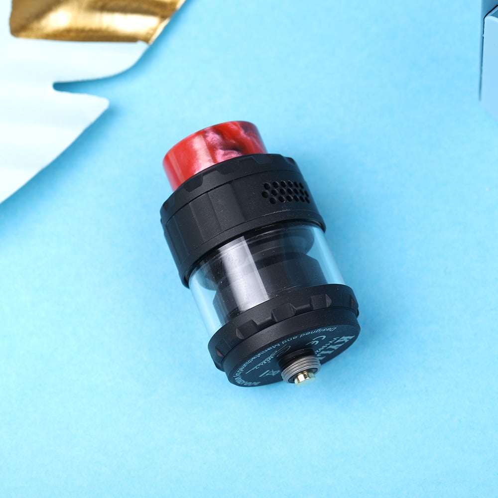 Vandy Vape Kylin Mesh RTA Black Laying Down