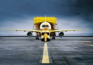 DHL Plane on a runway