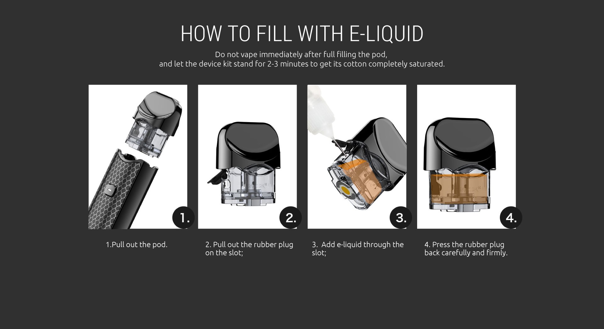 How to fill the SMOK Nord