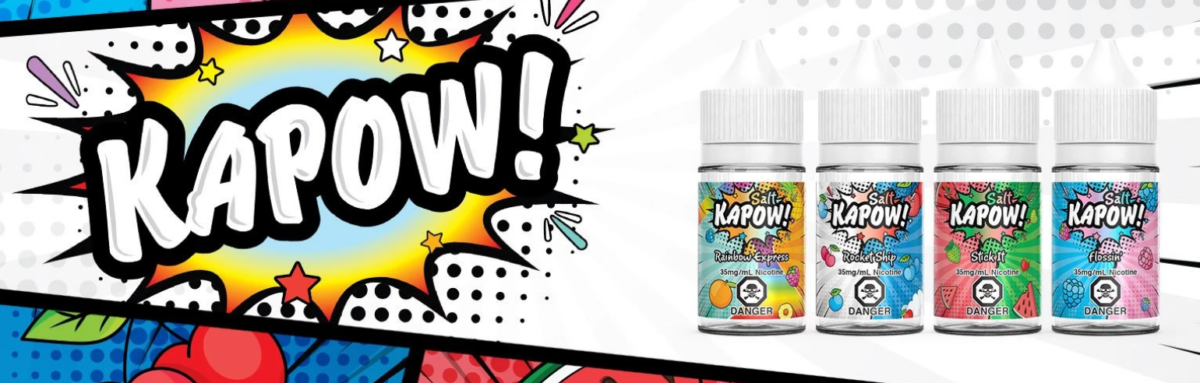 Kapow Salt E-Liquid Banner