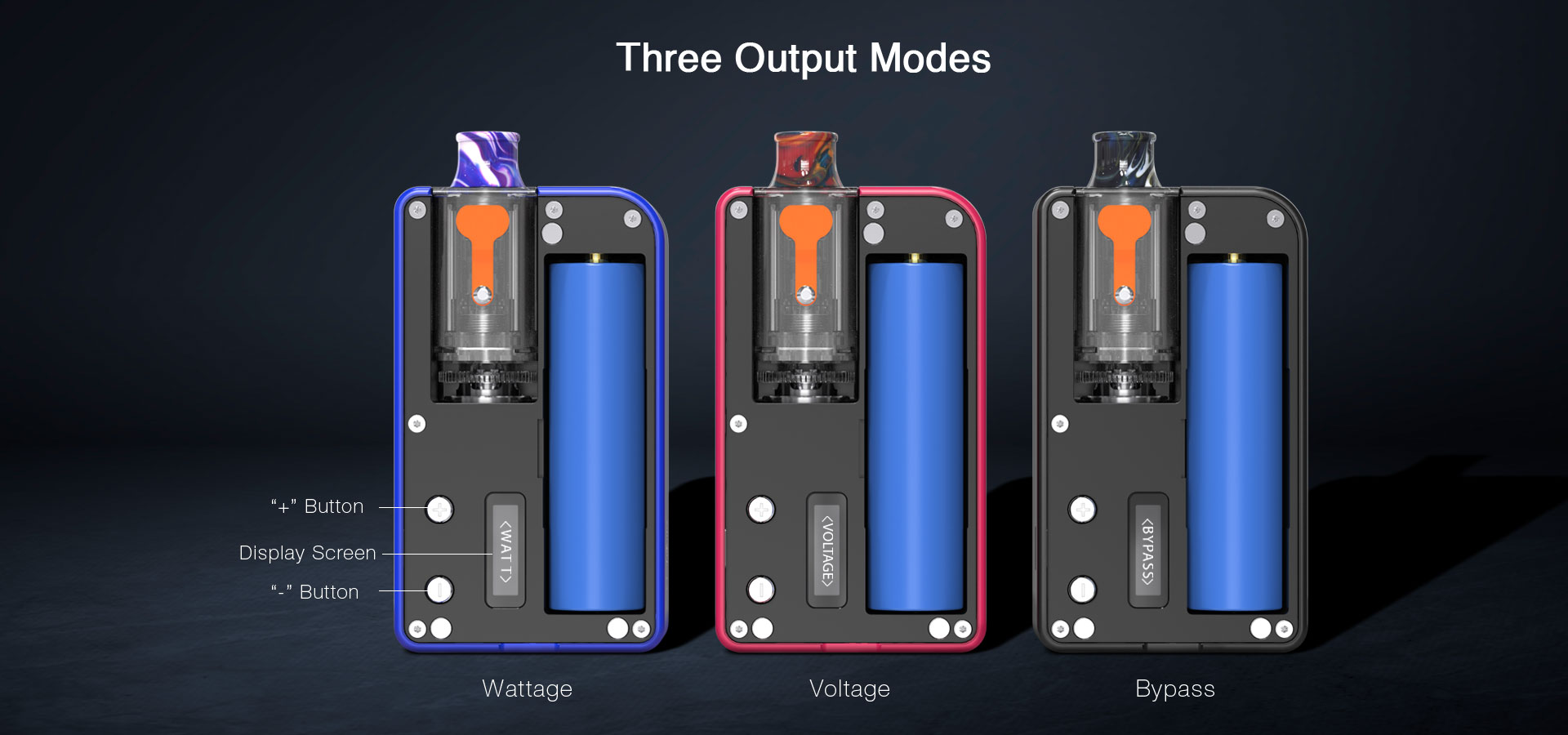 Aspire MULUS Pod Vape Power Modes