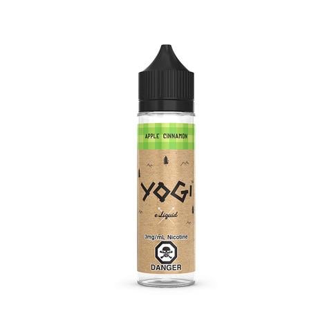 A 60mL bottle of the Apple Cinnamon E-Liquid by Yogi