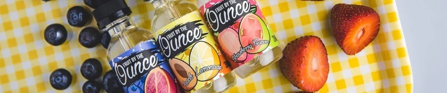 3 bottles of the delicious Fruit By The Ounce E-Liquids.