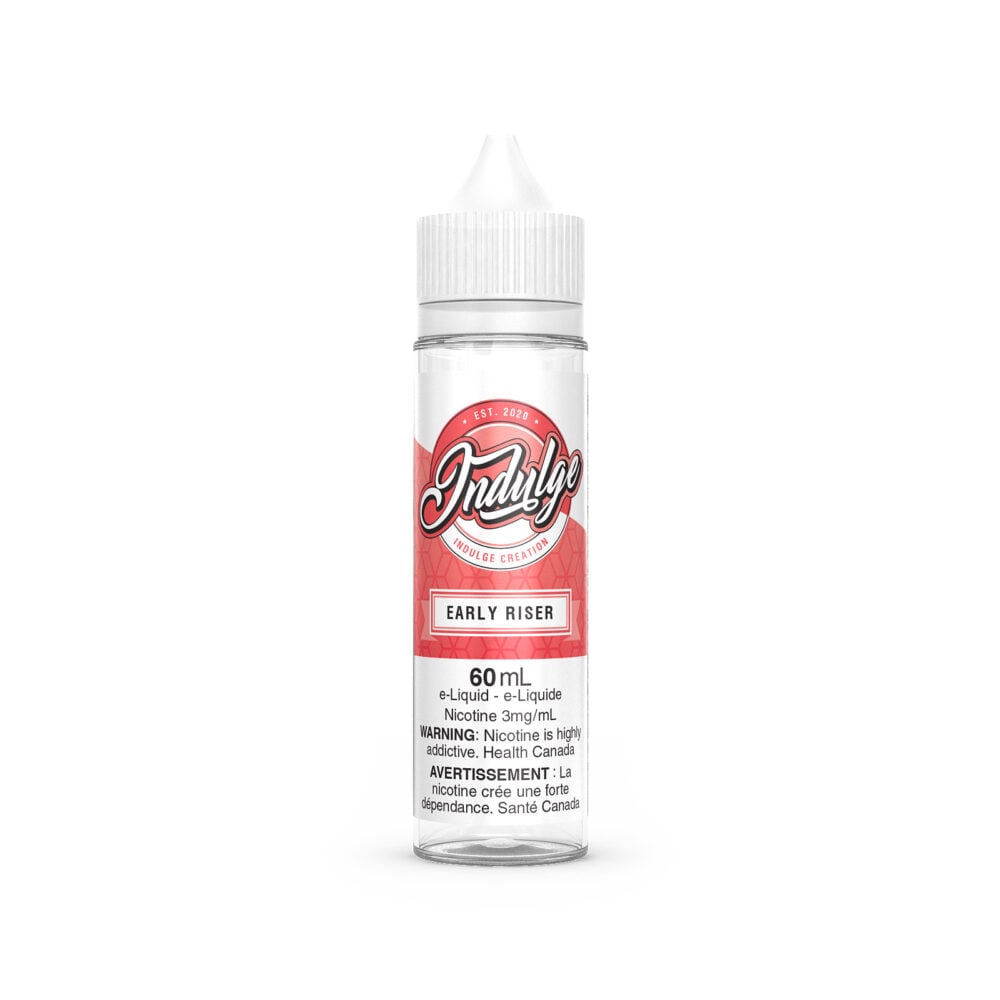 60ML Bottle of Early Riser Indulge E-Liquid