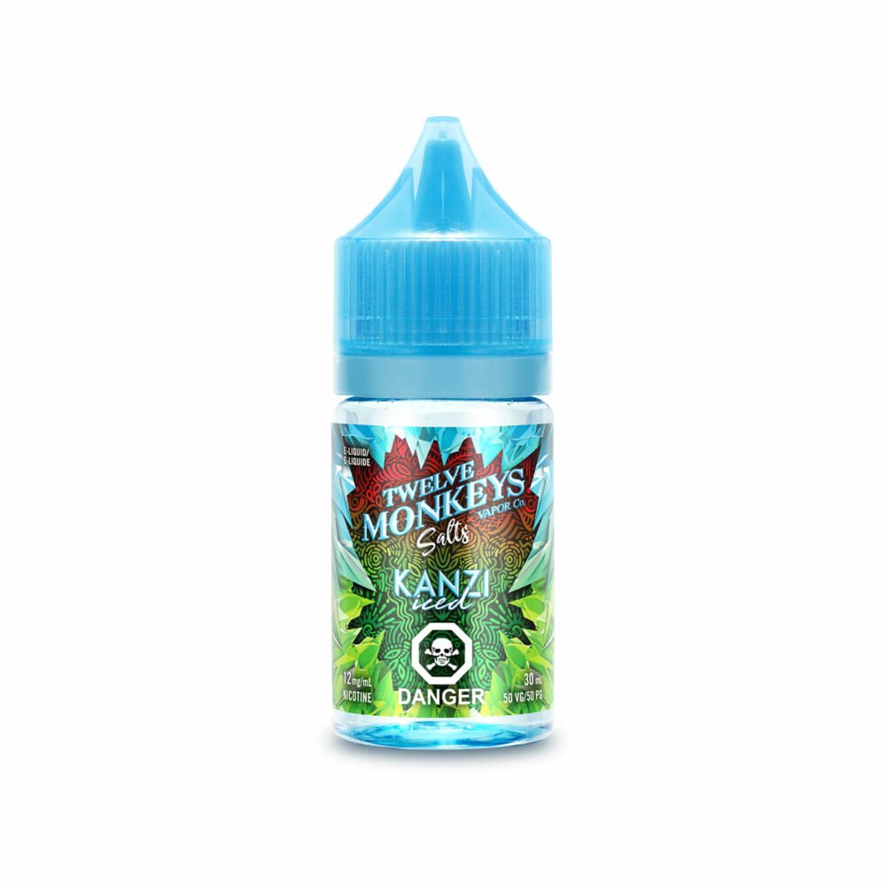 30mL bottle of Kanzi Iced SALTS - Twelve Monkeys