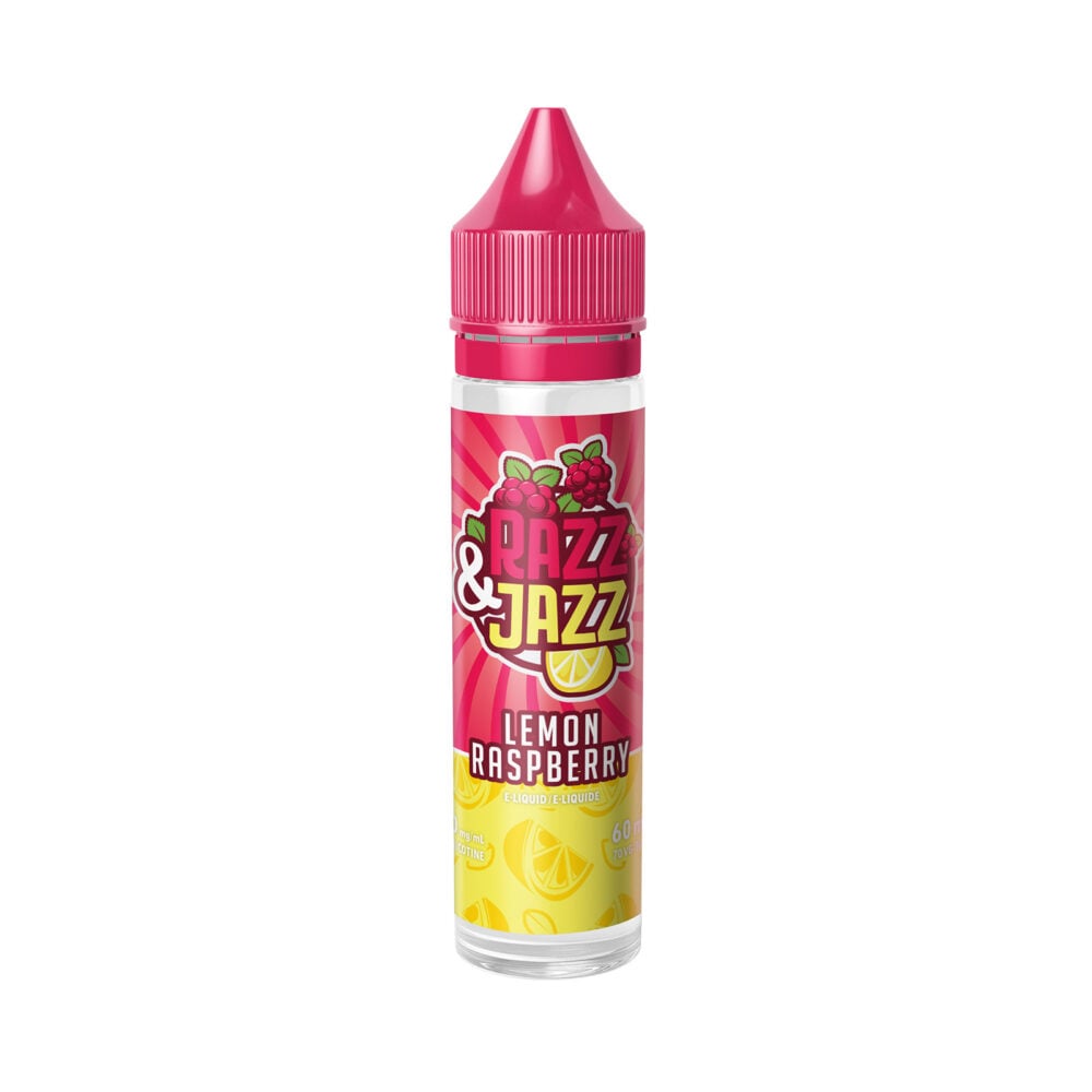 60ml bottle of Lemon Raspberry Razz & Jazz E-Liquid