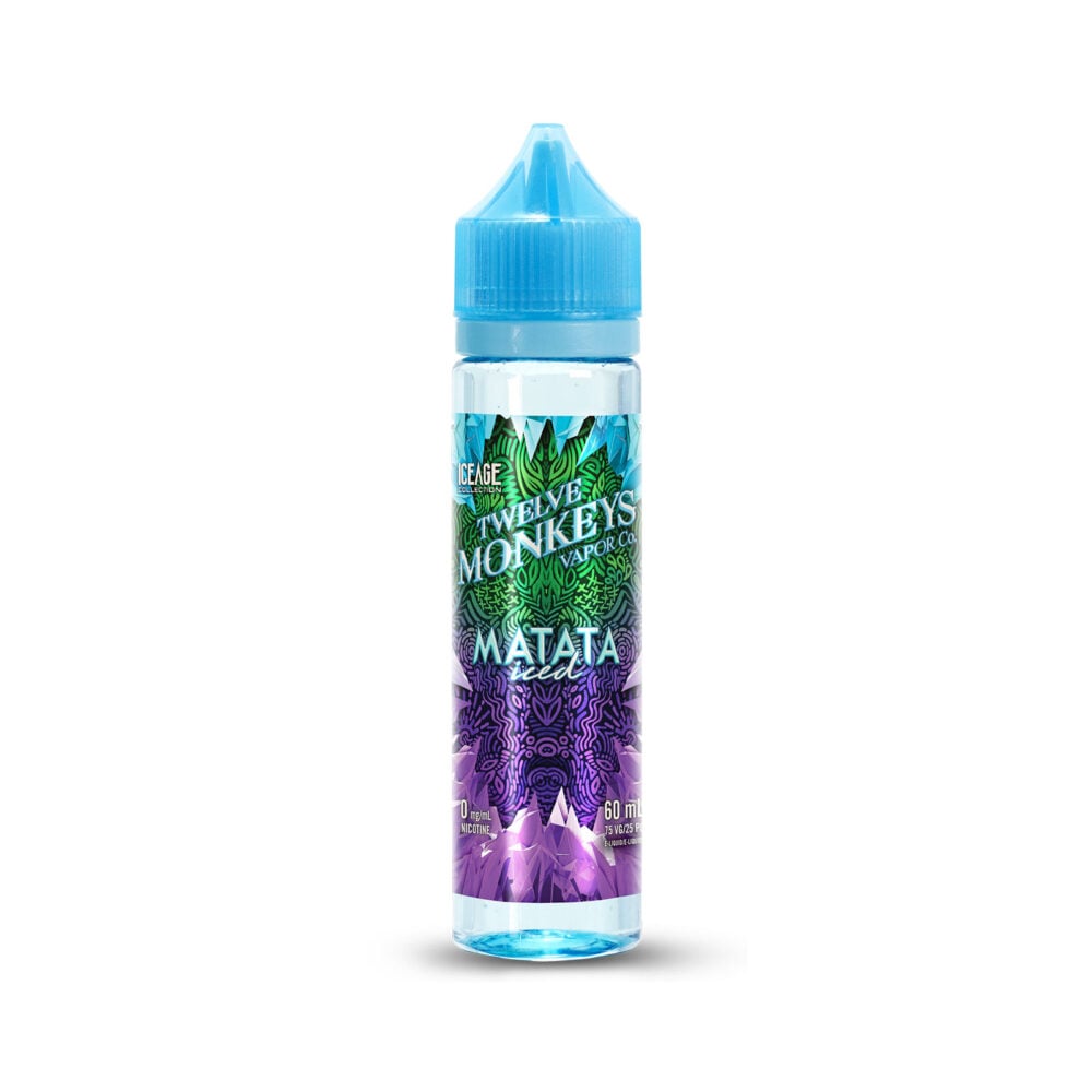 60ml bottle of Matata Iced Twelve Monkeys E-Liquid