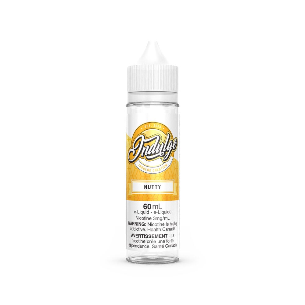 A 60ML Bottle of Nutty Indulge E-Liquid