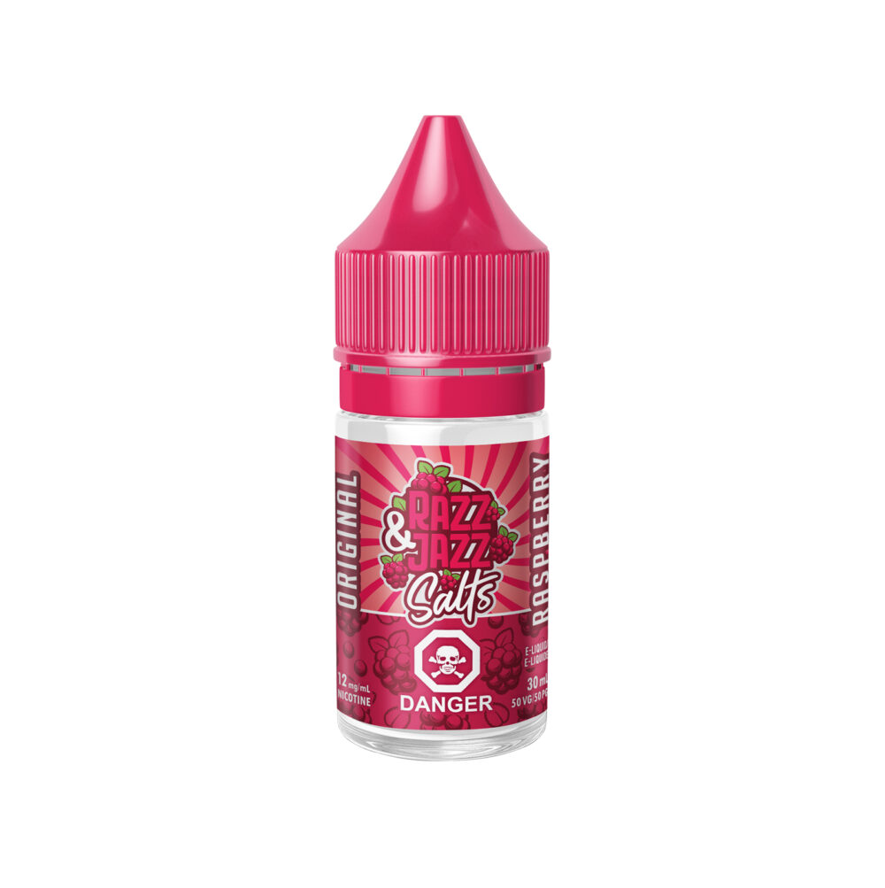 30ml bottle of Original Raspberry by Razz & Jazz E-Liquid