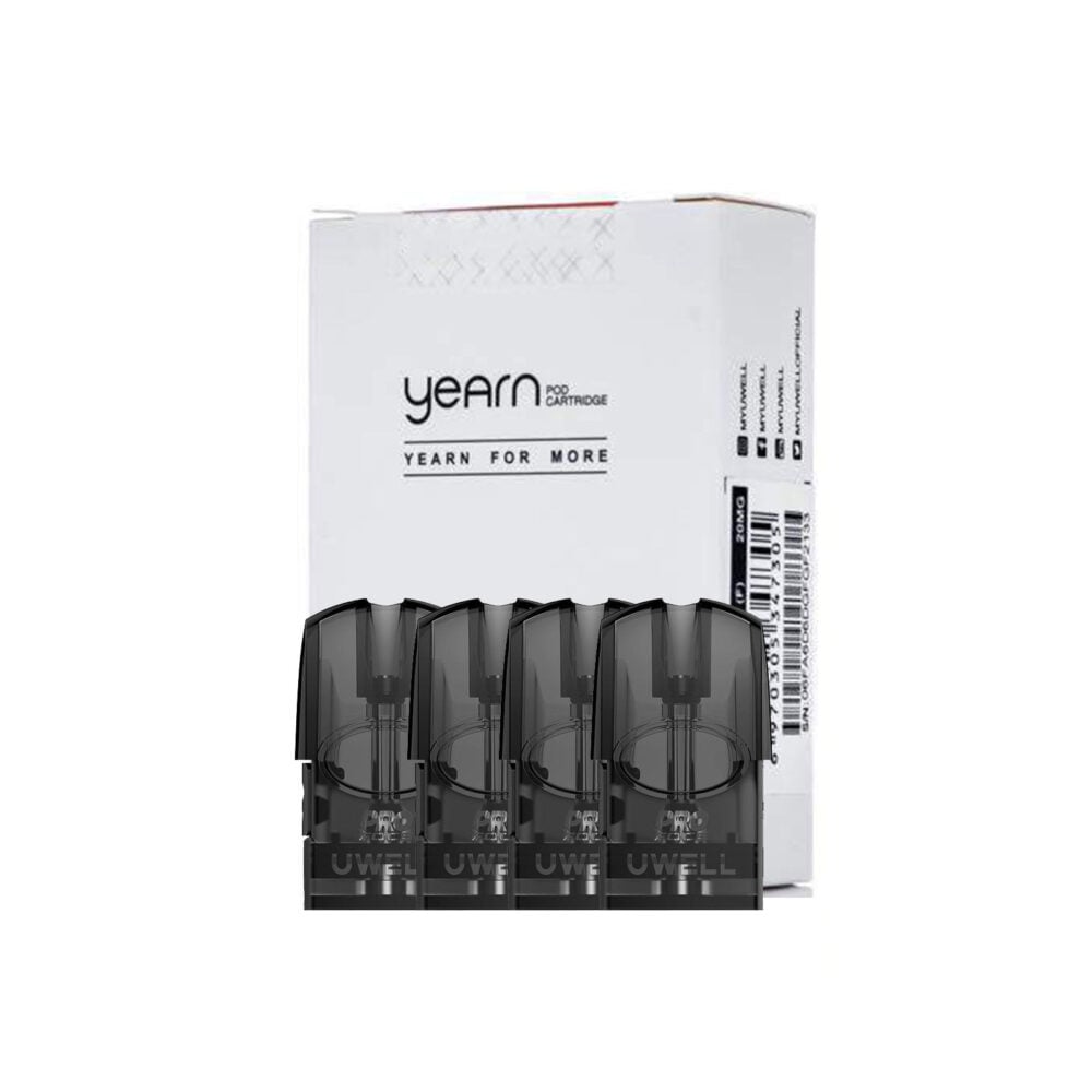 4 pack of Uwell Yearn Refillable Pods