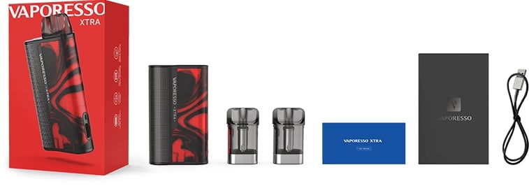 Kit contents of the Vaporesso XTRA