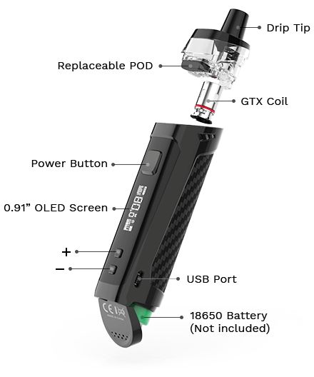 Seperated view of the Target PM80 SE device