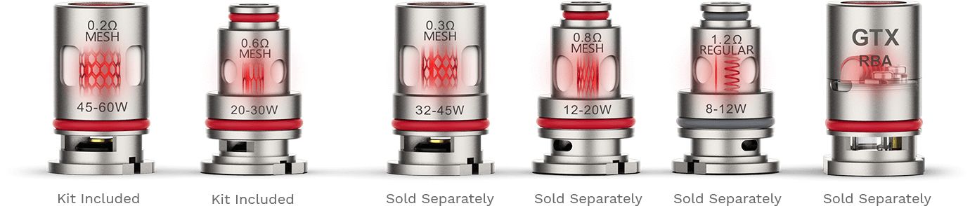 Vaporesso GTX Coil options