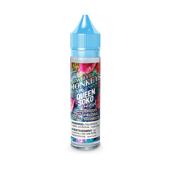 Queen Soko Iced Twelve Monkeys E-Liquid 60mL