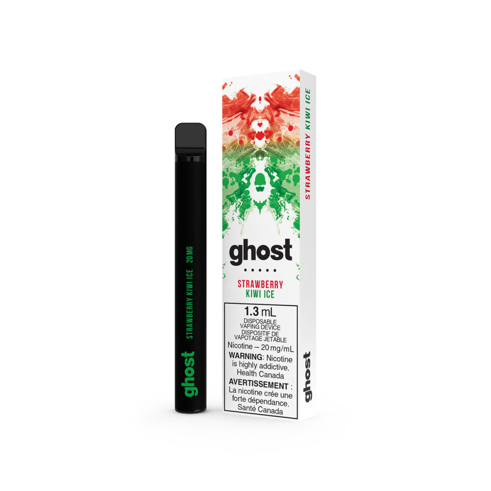 Strawberry Kiwi flavored Ghost Disposable Vape 20MG