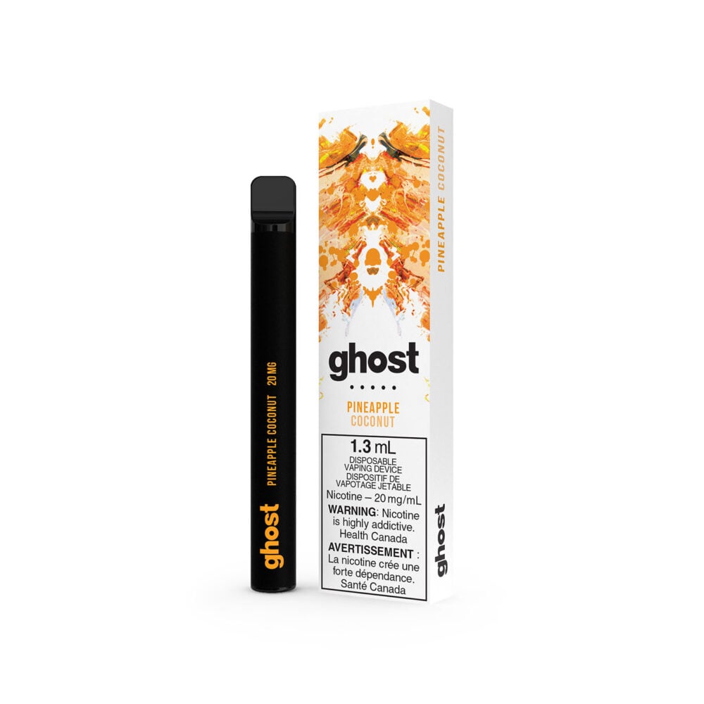 Pineapple Coconut flavored Ghost Disposable Vape 20MG