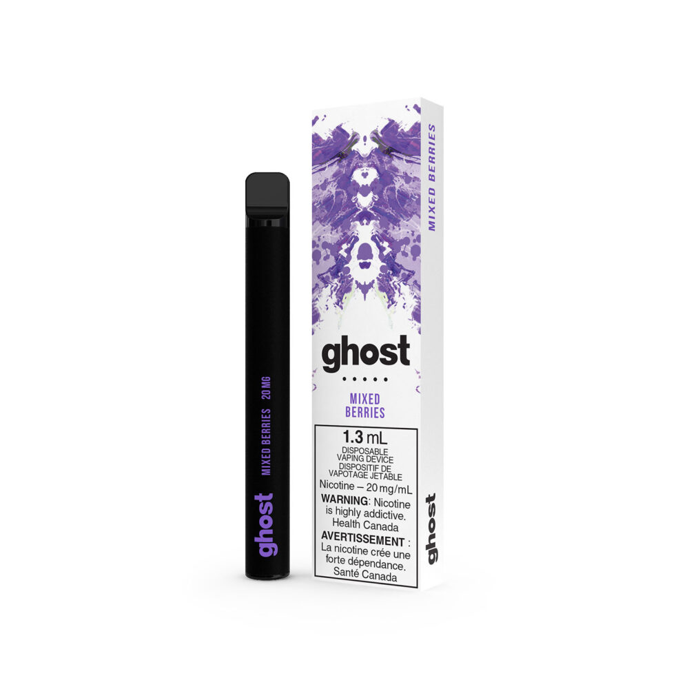 Mixed Berries flavored Ghost Disposable Vape 20MG