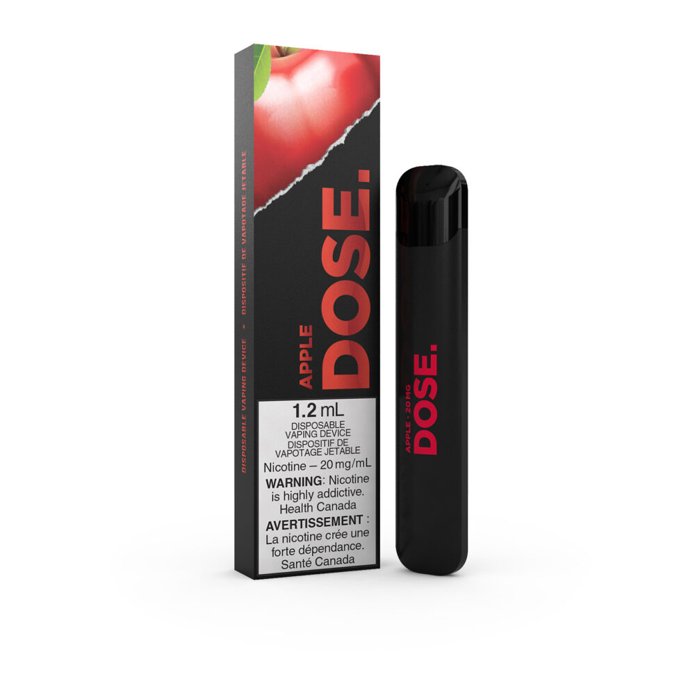 Apple flavored DOSE Disposable Vape