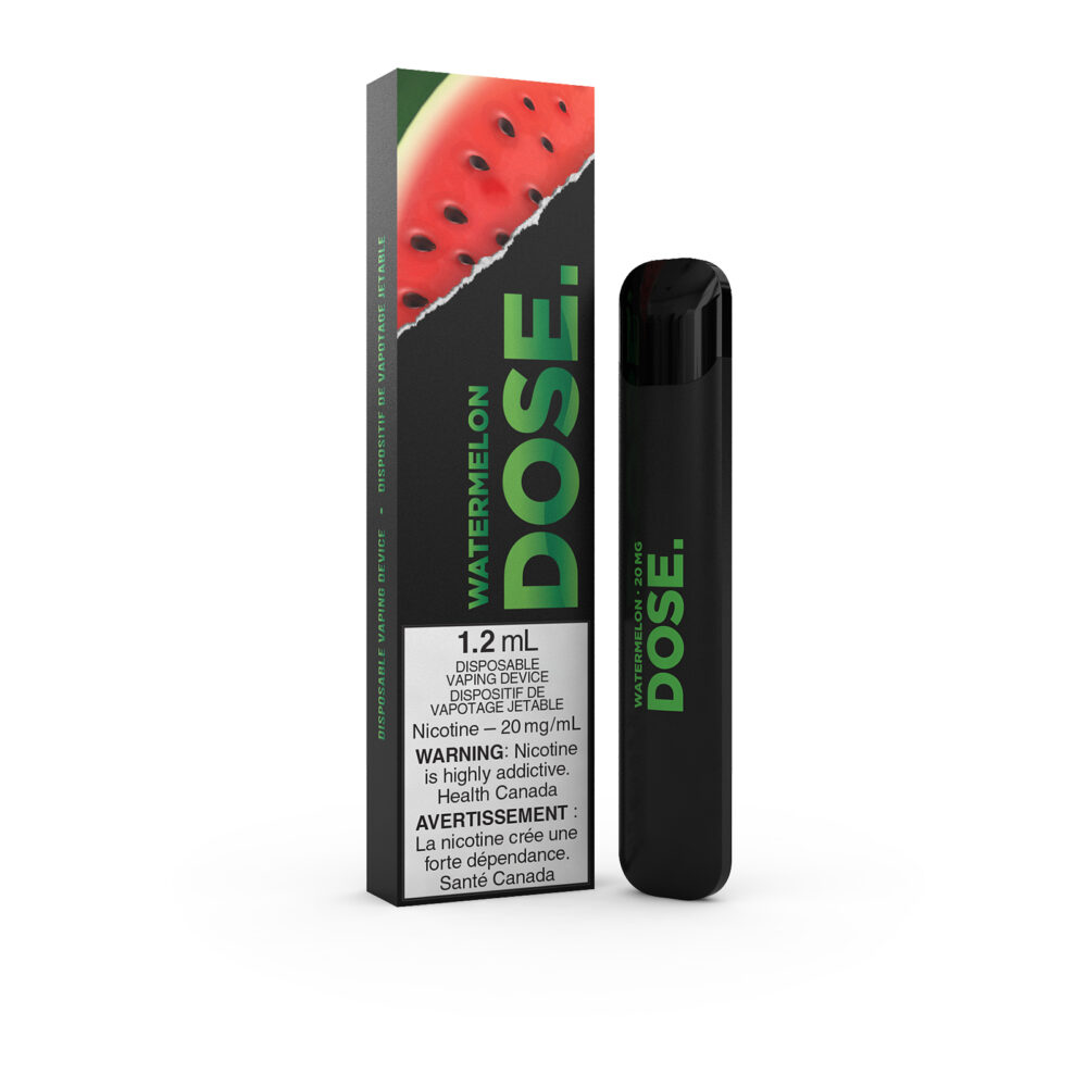 Watermelon flavored DOSE Disposable Vape