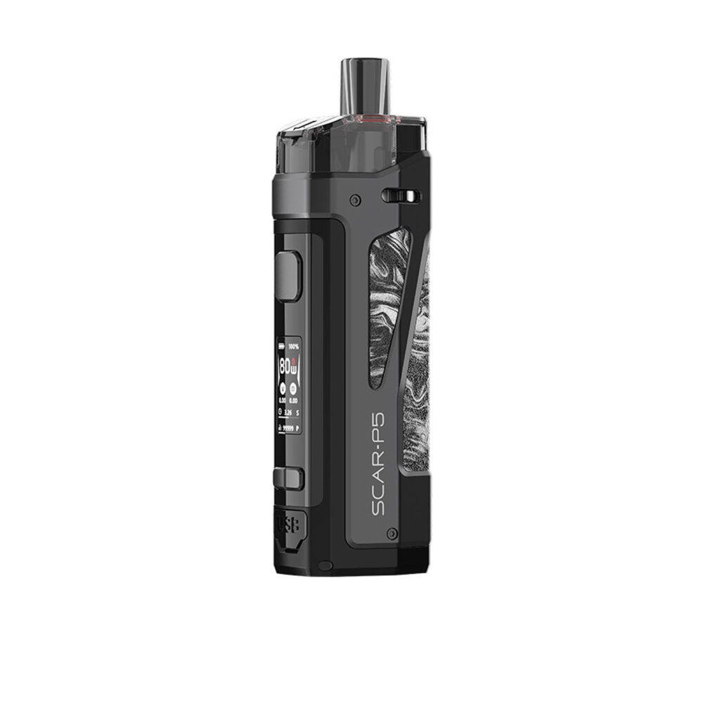 Fluid Black White version of the SMOK SCAR P5 Kit