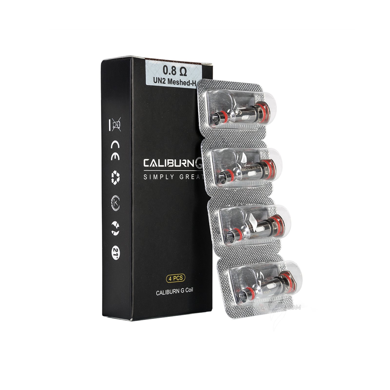 Uwell Caliburn G Replacement Coil 4 Pack Vapeloft Uwell Caliburn G Replacement Coil 4 Pack Vapeloft