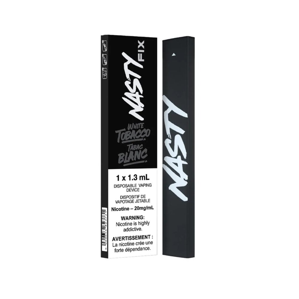 White Tobacco Nasty Fix Disposable Vape