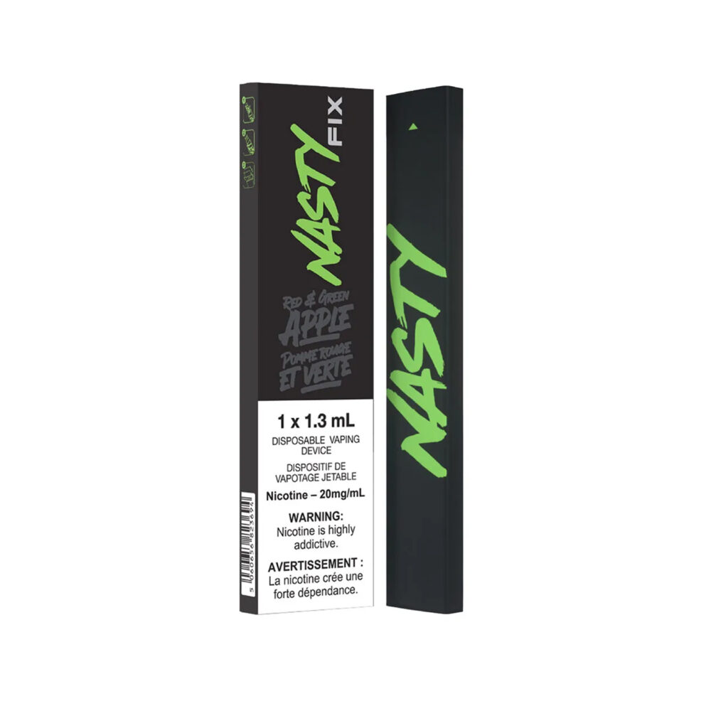 Red & Green Apple Nasty Fix Disposable Vape