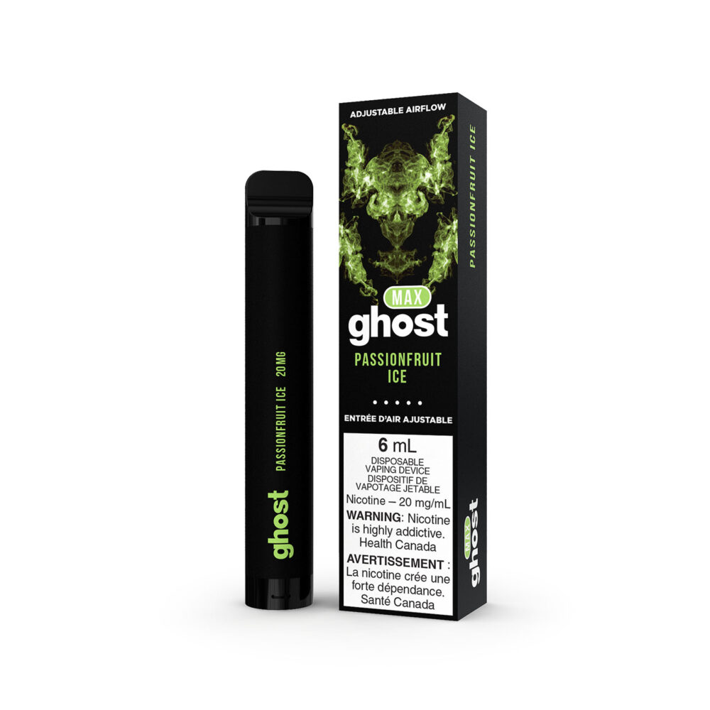 Passionfruit Ice Ghost Max Disposable Vape