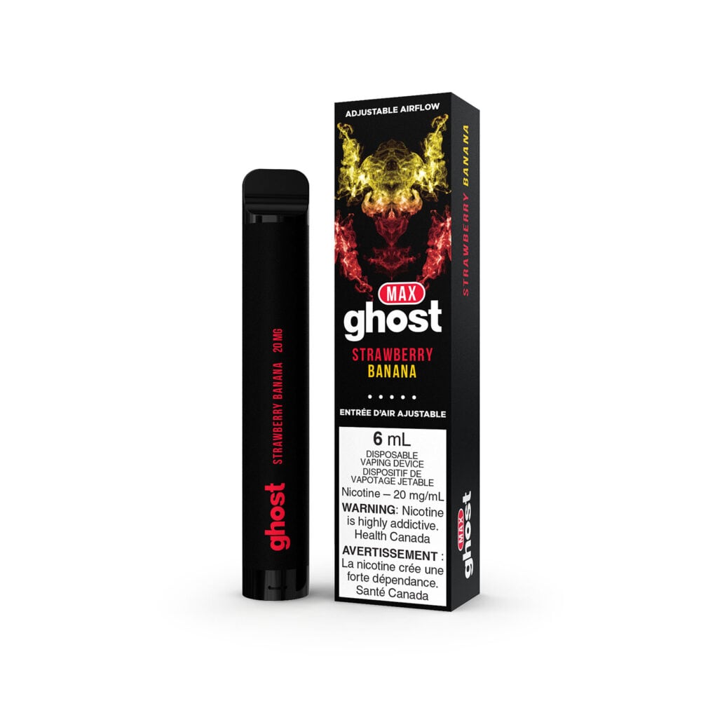 Strawberry Banana Ghost Max Disposable Vape