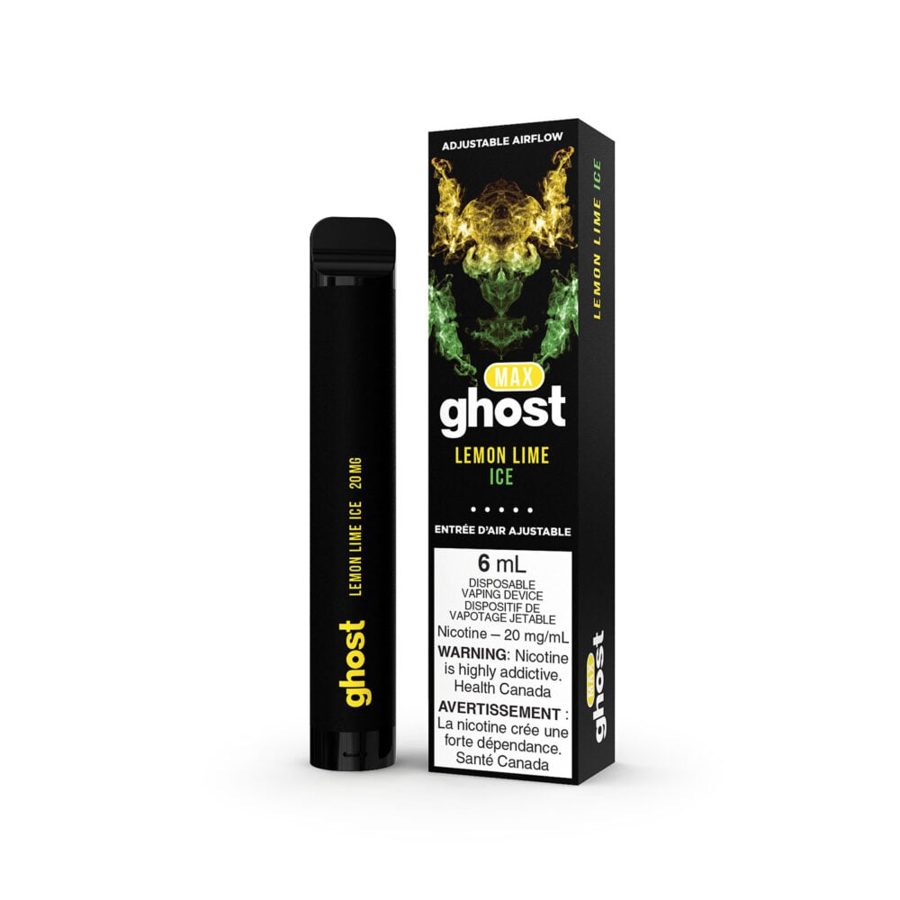 Lemon Lime Ice Ghost Max Disposable Vape