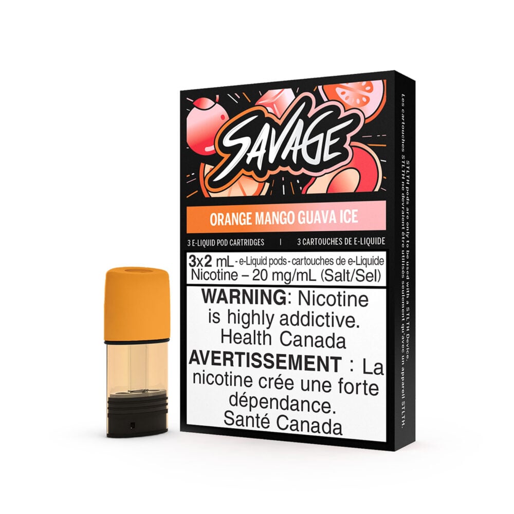 Orange Mango Guava Ice Savage STLTH Pods