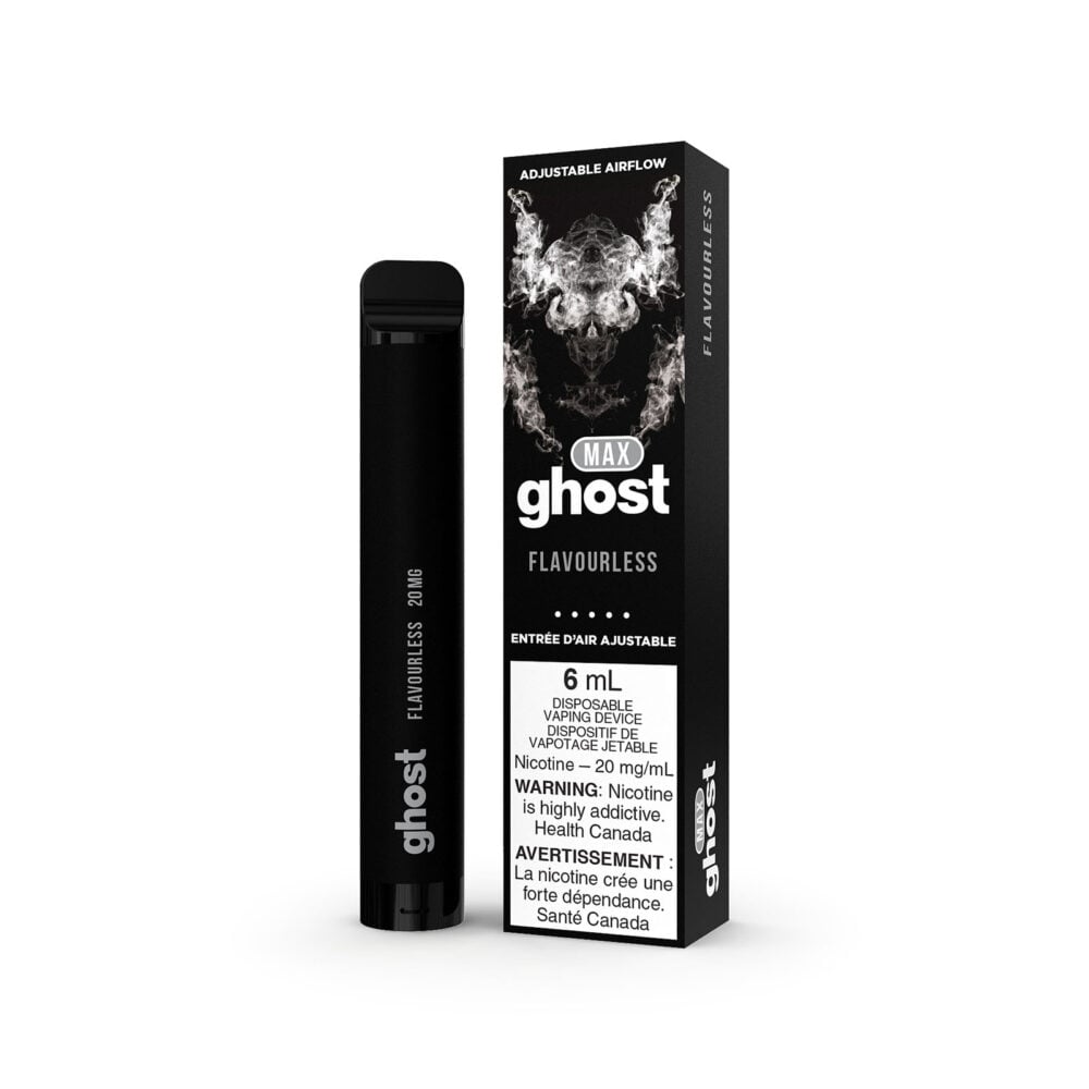 Flavorless Ghost Max Disposable Vape