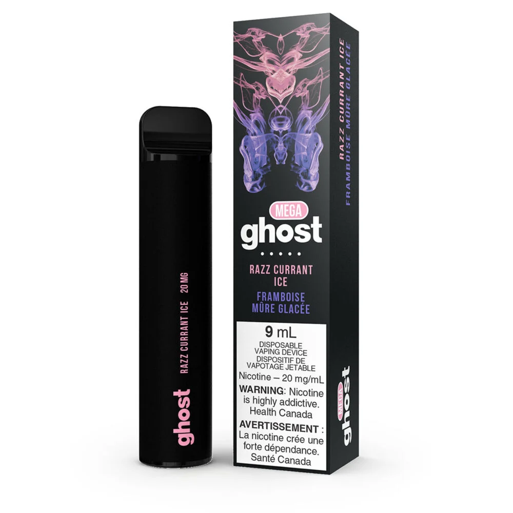 Razz Currant Ice Ghost MEGA Disposable Vape