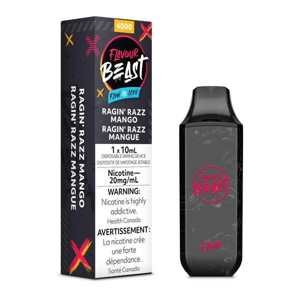 Ragin Razz Mango Flavour Beast Flow Disposable Vape