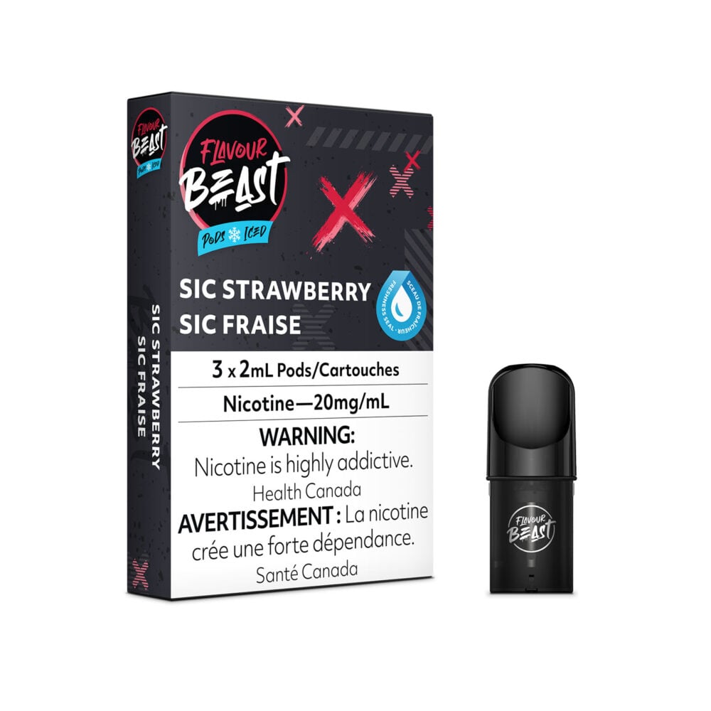 Sic Strawberry Flavour Beast Pods