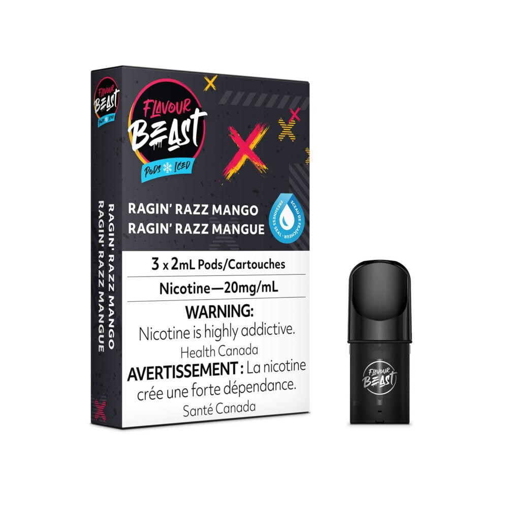 Ragin Razz Mango Flavour Beast Pods