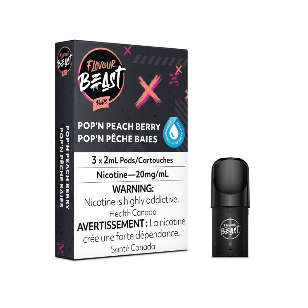 Packin Peach Berry (Pop N Peach Berry) Flavour Beast Pods