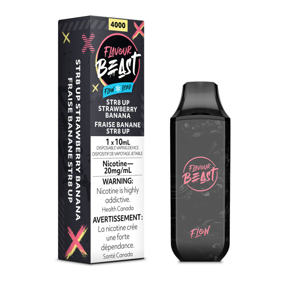 Str8 Up Strawberry Banana Flavour Beast Flow Disposable Vape