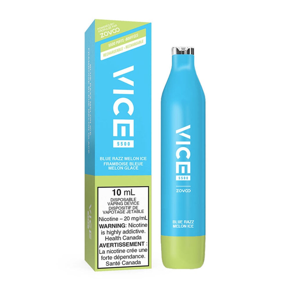 Blue Razz Melon Ice Vice 5500 Disposable Vape