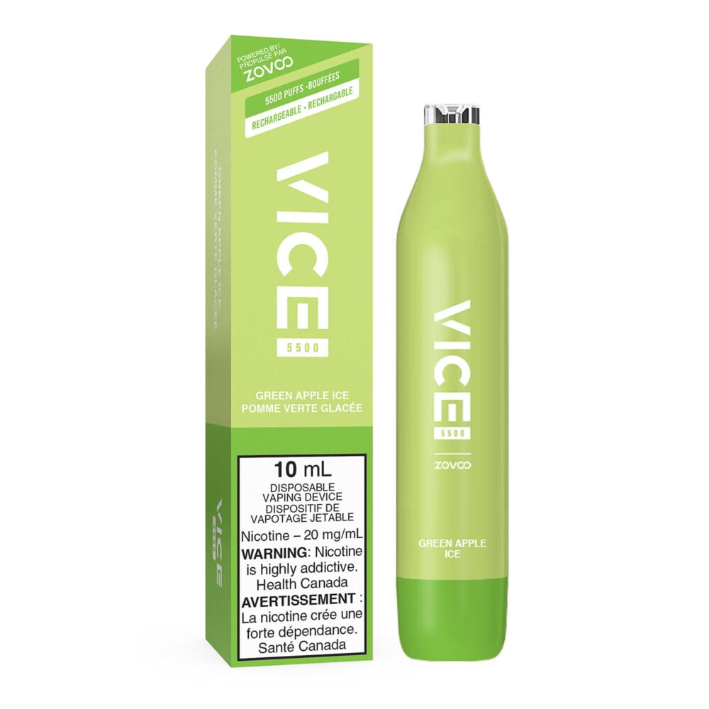 Green Apple Ice Vice 5500 Disposable Vape