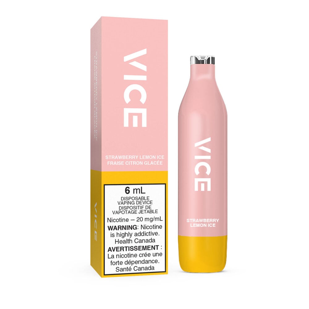 Strawberry Lemon Ice Vice 2500 Disposable Vape