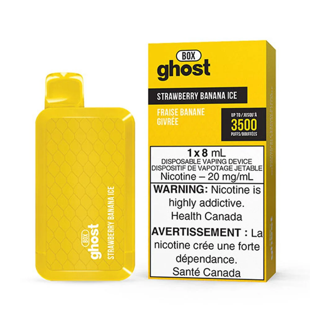 Strawberry Banana Ice Ghost Box Disposable Vape