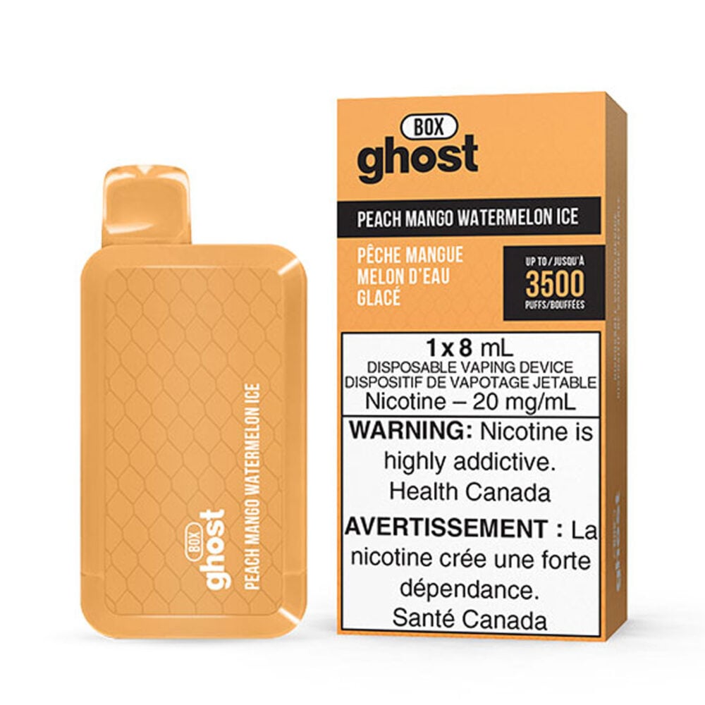 Peach Mango Watermelon Ice Ghost Box Disposable Vape