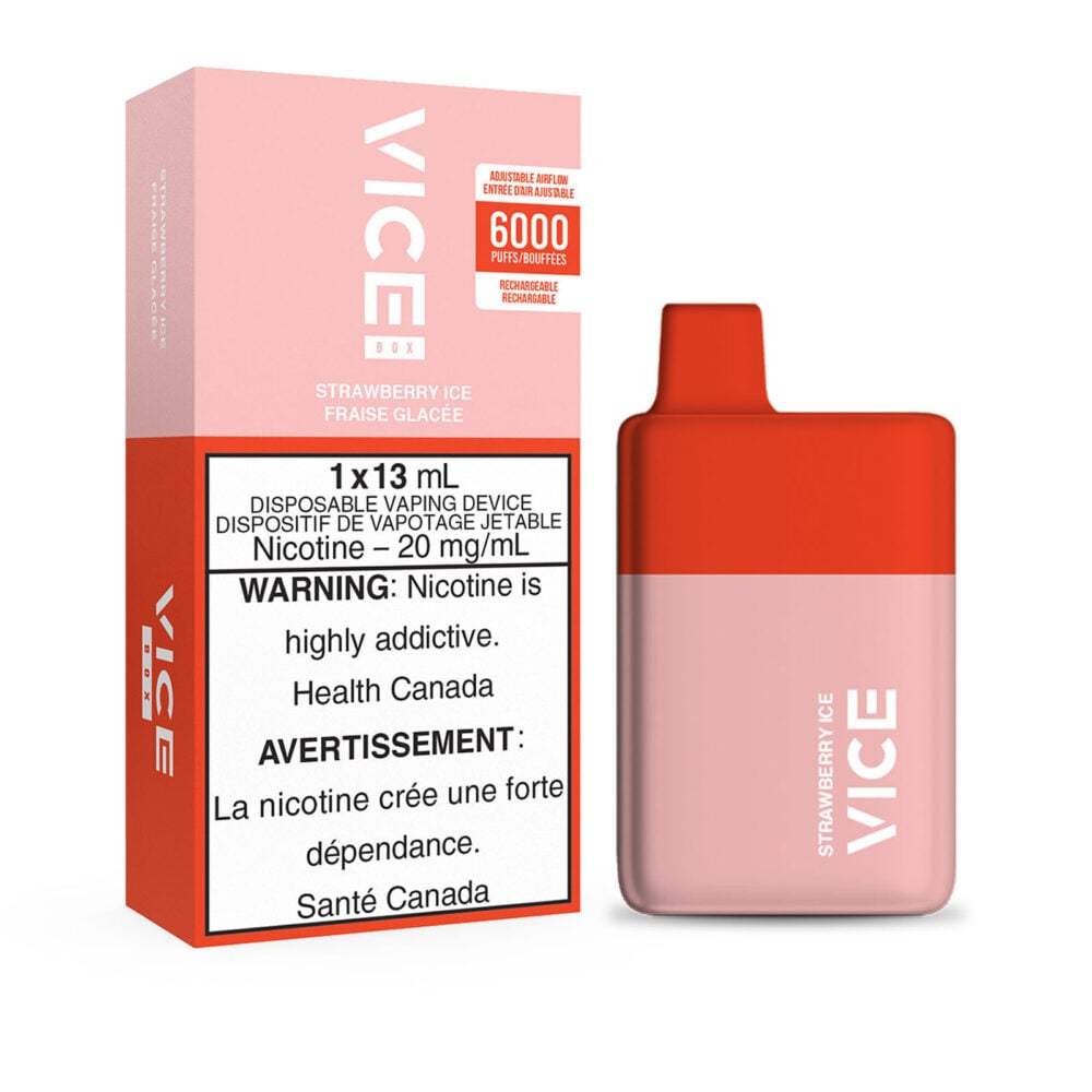 Strawberry Ice Vice Box Disposable Vape 