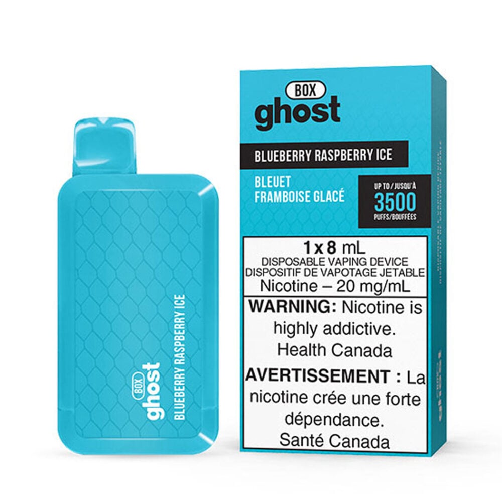 Blueberry Raspberry Ice Ghost Box Disposable Vape